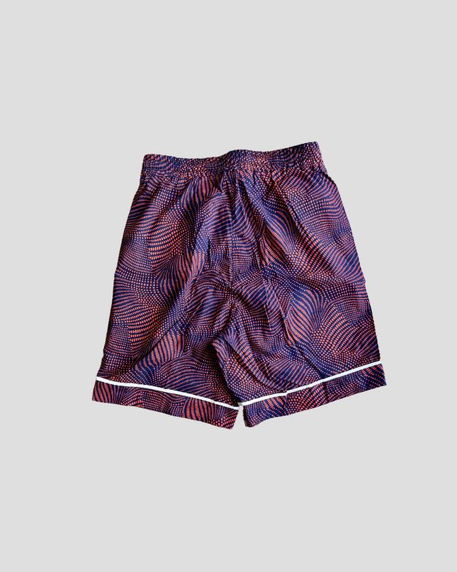 Kitenge Design Lounge Short for Women Floral Red Dots