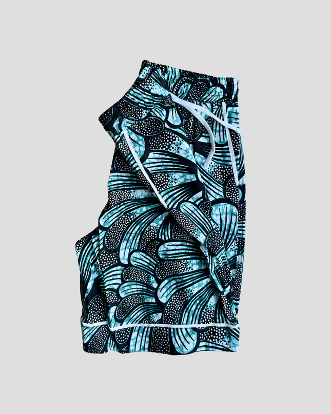 Kitenge Design Lounge Short for Women Floral