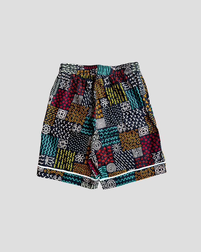 Kitenge Design Lounge Short Women Mudcloth Pattern