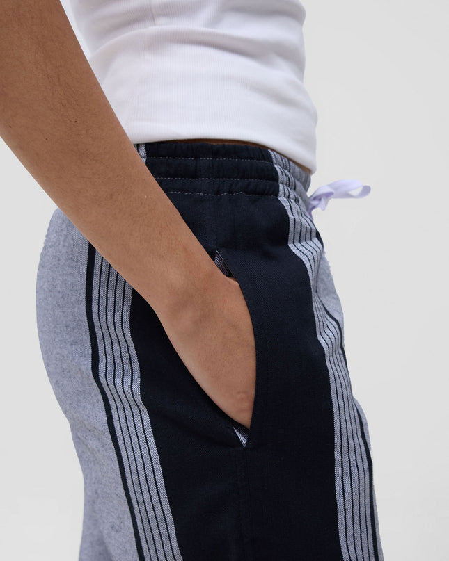 KIKOY TROUSERS IN GREY BLACK STRIPE