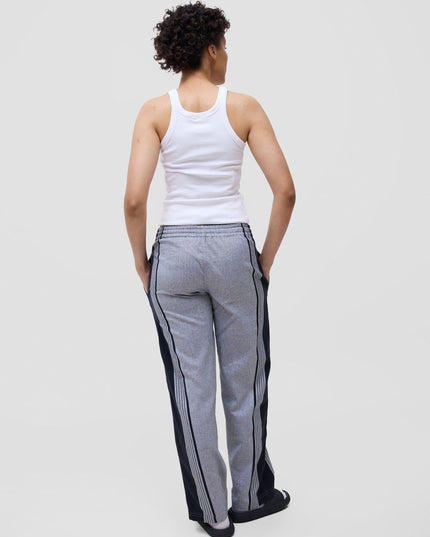 KIKOY TROUSERS IN GREY BLACK STRIPE