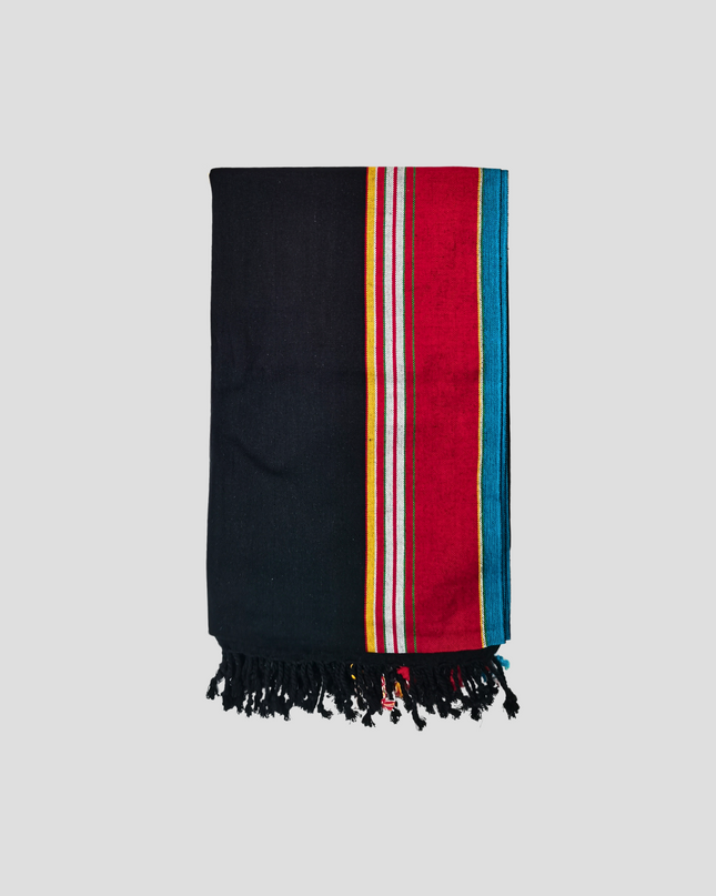Kikoy Fabric Wrap in Black Red