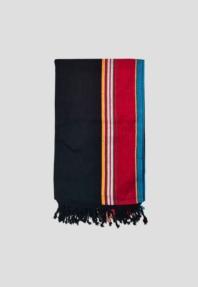 Kikoy Fabric Wrap in Black Red