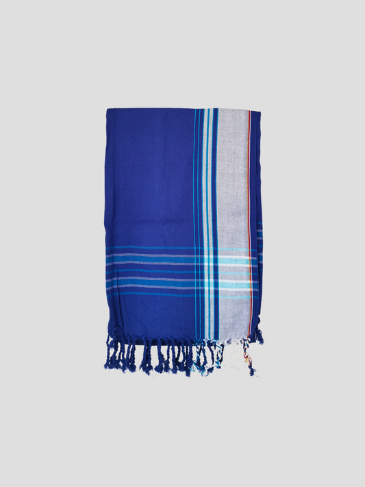 Kikoy Fabric Scarf in Blue