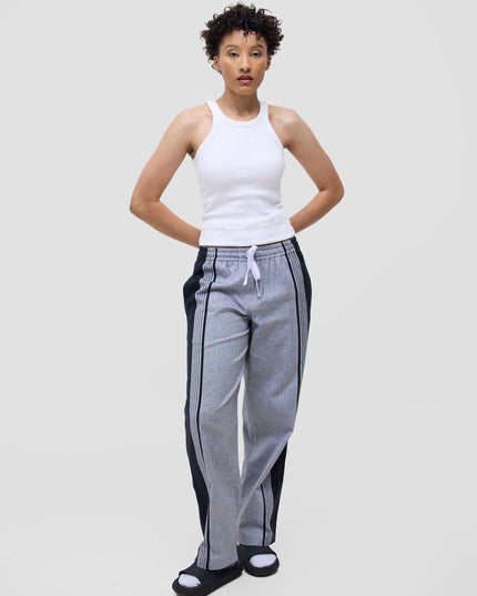 Female model in a Kikoy trousers