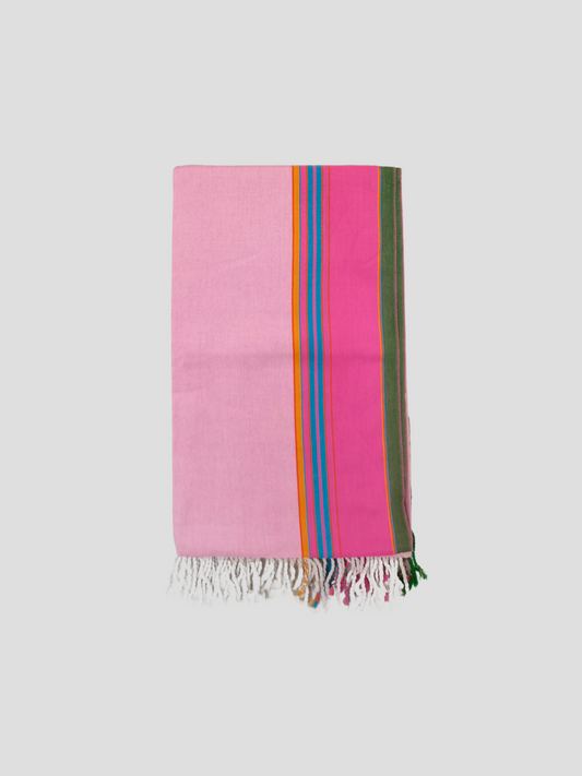 Kikoy Fabric Scarf in Light Pink