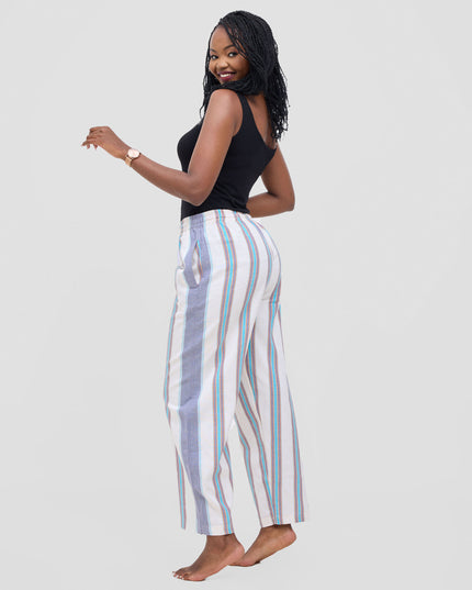 KIKOY YOGA PANTS IN MULTICOLOUR STRIPE