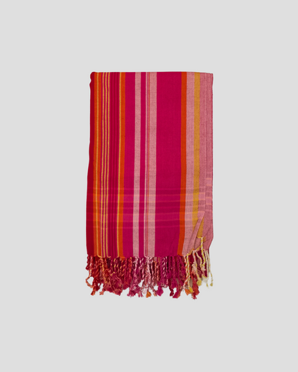 Kikoy Fabric Wrap in Pink Stripe