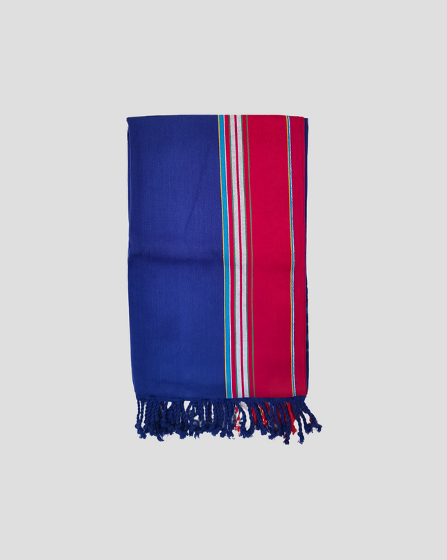 Kikoy Fabric Wrap in  Blue Red