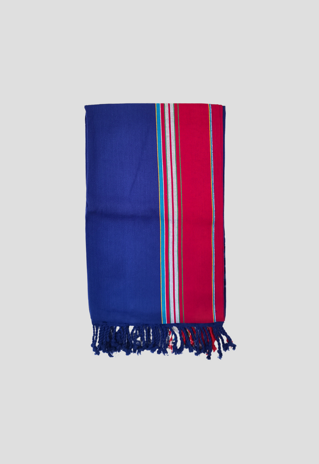 Kikoy Fabric Wrap in  Blue Red